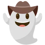 faccina con cappello da cowboy + fantasma