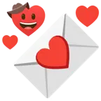 faccina con cappello da cowboy + lettera d’amore