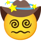 faccina con cappello da cowboy + stella con scia
