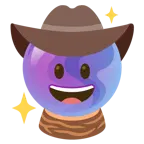 faccina con cappello da cowboy + sfera di cristallo