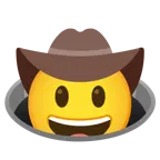 faccina con cappello da cowboy + buco