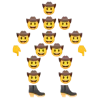 cowboy hat face + cowboy hat face