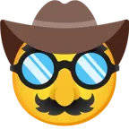 faccina con cappello da cowboy + faccina travestita