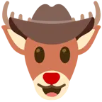 faccina con cappello da cowboy + cervo