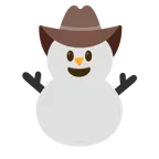 faccina con cappello da cowboy + pupazzo di neve senza neve