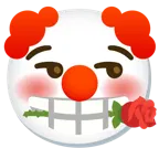 faccina pagliaccio + rosa