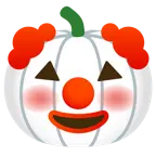 faccina pagliaccio + zucca di Halloween