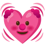 faccina pagliaccio + cuore che batte