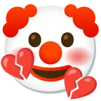 faccina pagliaccio + cuore infranto
