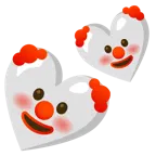faccina pagliaccio + due cuori
