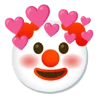faccina pagliaccio + cuore con freccia