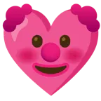 faccina pagliaccio + cuore con fiocco