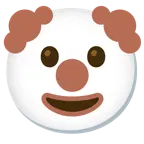 faccina pagliaccio + cuore marrone