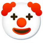 clown face + clown face
