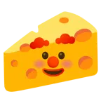 faccina pagliaccio + fetta di formaggio