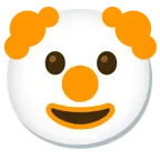 faccina pagliaccio + cuore arancione