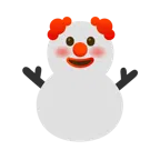 faccina pagliaccio + pupazzo di neve senza neve