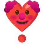 faccina pagliaccio + punto esclamativo a cuore