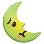 faccina nauseata + faccina ultimo quarto di luna