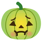 faccina nauseata + zucca di Halloween