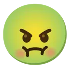 faccina nauseata + faccina arrabbiata