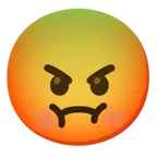 faccina nauseata + faccina accigliata