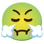 faccina nauseata + faccina che sbuffa