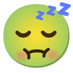 faccina nauseata + faccina che dorme