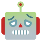 faccina nauseata + faccina di robot