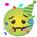 faccina nauseata + faccina che festeggia