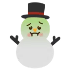 faccina nauseata + pupazzo di neve senza neve