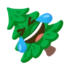 rolling on the floor laughing + evergreen tree
