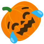 rolling on the floor laughing + jack-o-lantern