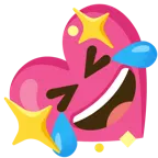 rolling on the floor laughing + sparkling heart