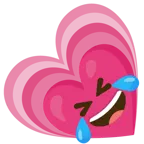 rolling on the floor laughing + growing heart