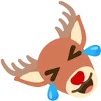 rolling on the floor laughing + deer