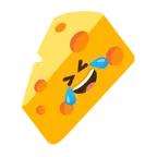 rolling on the floor laughing + cheese wedge