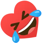 rolling on the floor laughing + heart suit