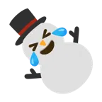 rolling on the floor laughing + snowman without snow