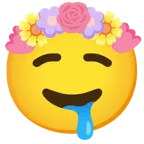 drooling face + tulip