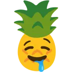 drooling face + pineapple