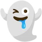 drooling face + ghost