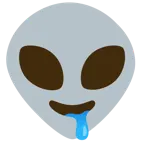 drooling face + alien