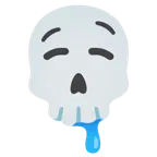 drooling face + skull