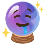 drooling face + crystal ball