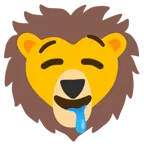 drooling face + lion