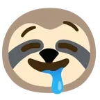drooling face + sloth
