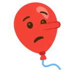 faccina bugiarda + palloncino