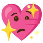 faccina bugiarda + cuore che luccica