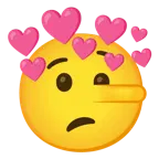 faccina bugiarda + cuore con freccia